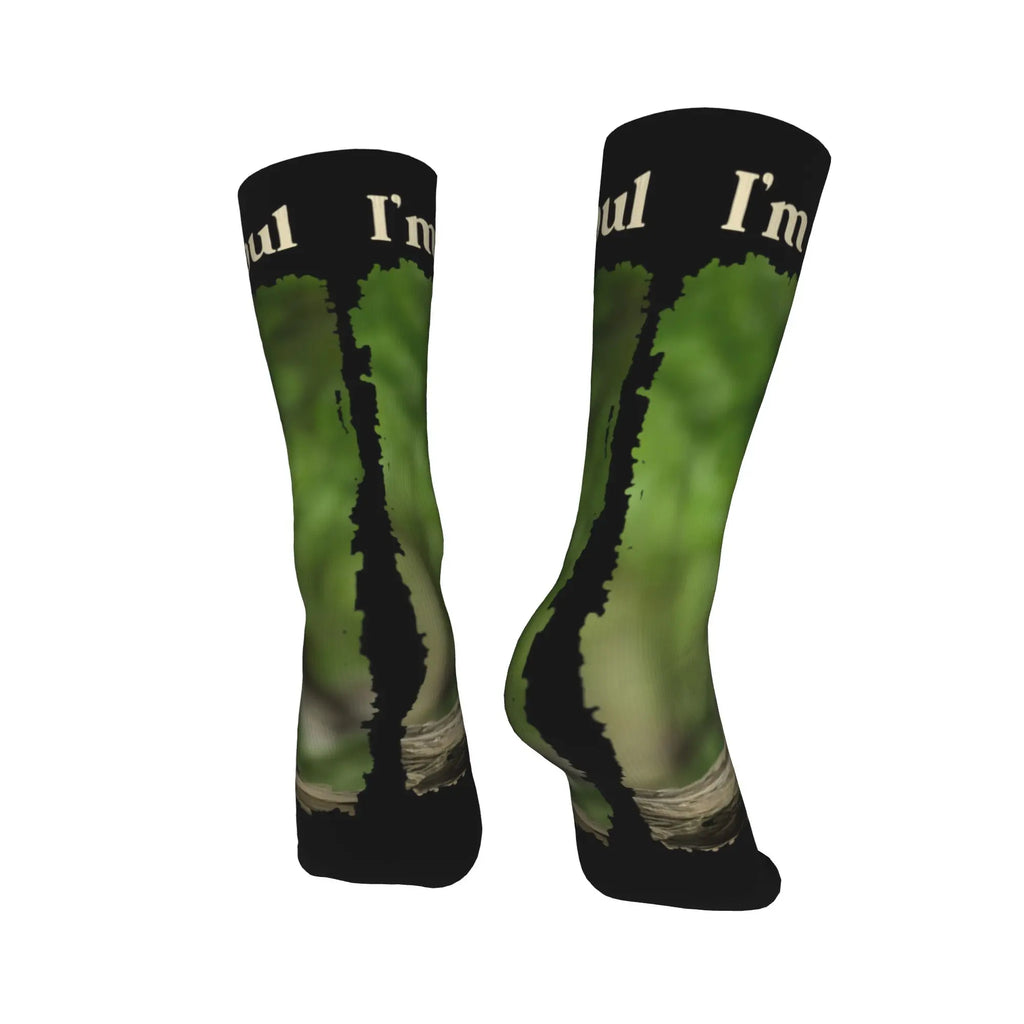 Unisex Men Socks Funny Meowl Meme Cat Owl Meme Brainrot Gen Stockings Winter Harajuku High Quality Socks Sports Anti Skid Socks