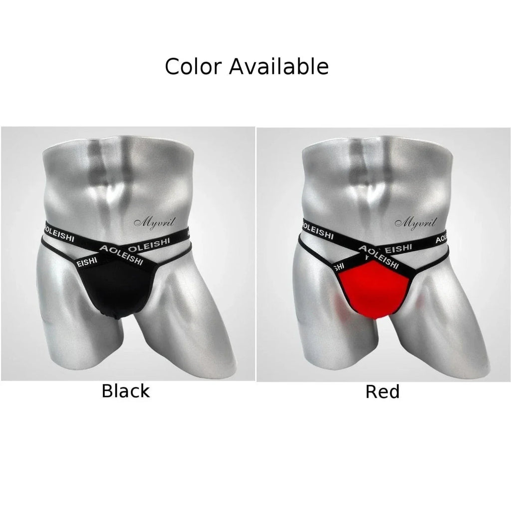 Men's Jock Strap Thongs bikini Briefs Breathable G-Strings T-back Panties Men Underwear Low Rise Lingerie Underpants