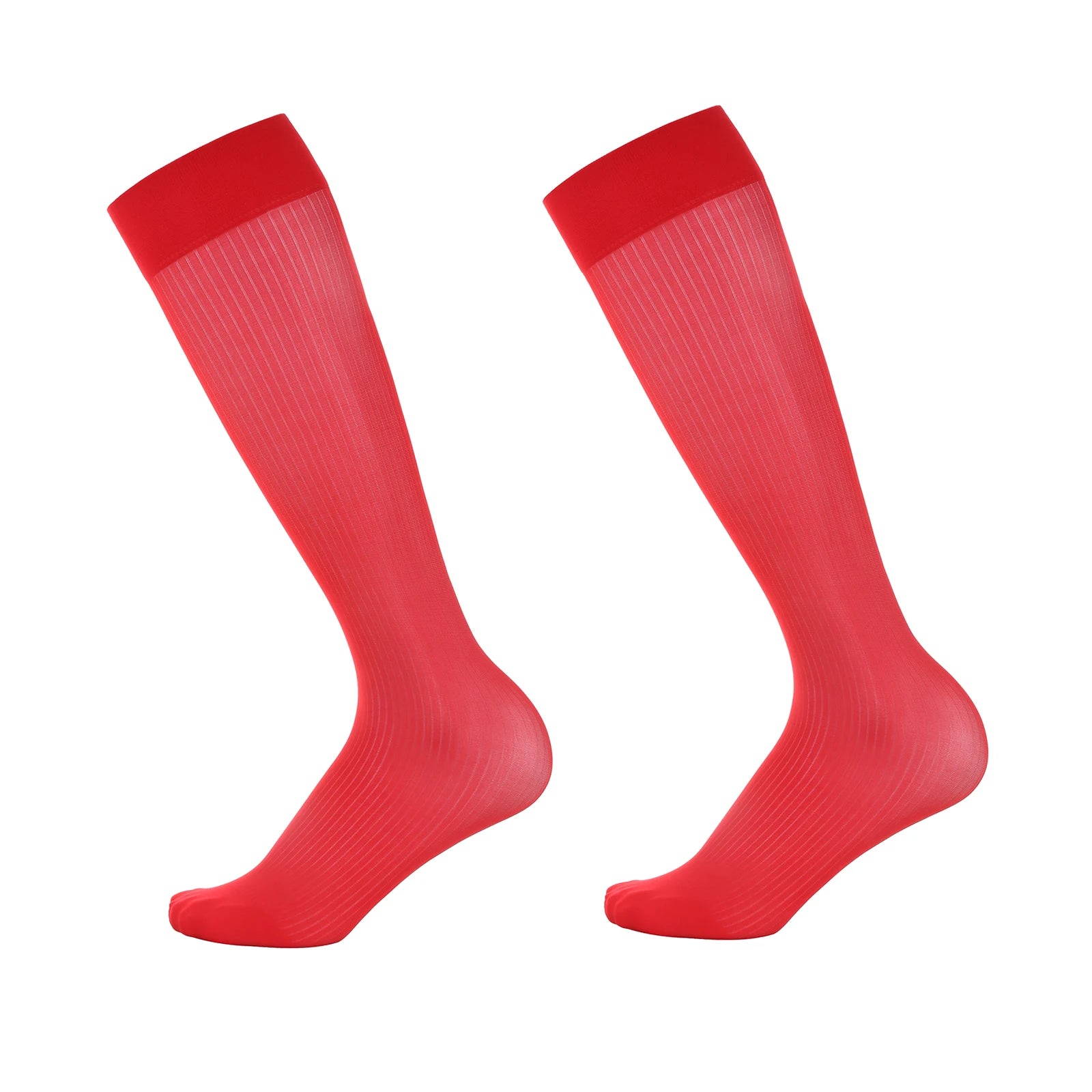Men Sexy Dress Transparent Tube Silk High Socks Men Nylon Silk BDSM Slave Fetish Sissy Gay Hosiery Men Pure Sex Gaming Stockings