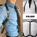 [2411 People Gave Positive Reviews]Men's New Product Strap Straight Down Leather Shirt Strap Chest Strap Functional Punk Strap