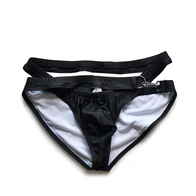 Man’s Underwear Cuecas Masculinas Double Layer Men‘s Swimming Trunks Gay Ropa Interior Hombre Tie Men’s Underpants Personality