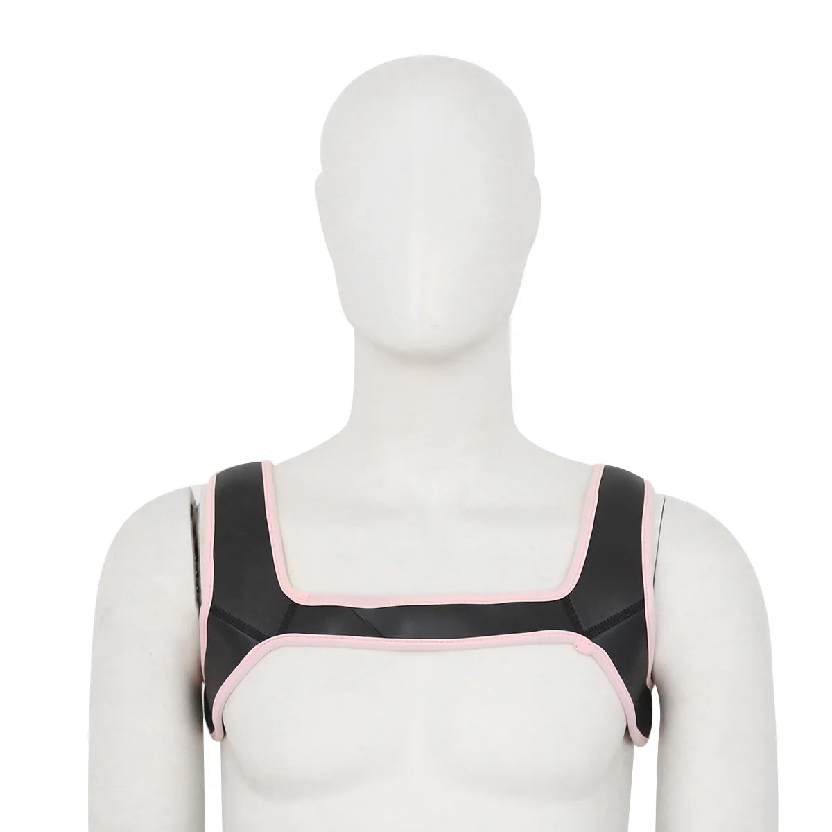 Sexy Men Chest Harness Neoprene Double Shoulder Straps for Carnival Party Caostume Accessories Strap Punk Men Chest Harness Belt