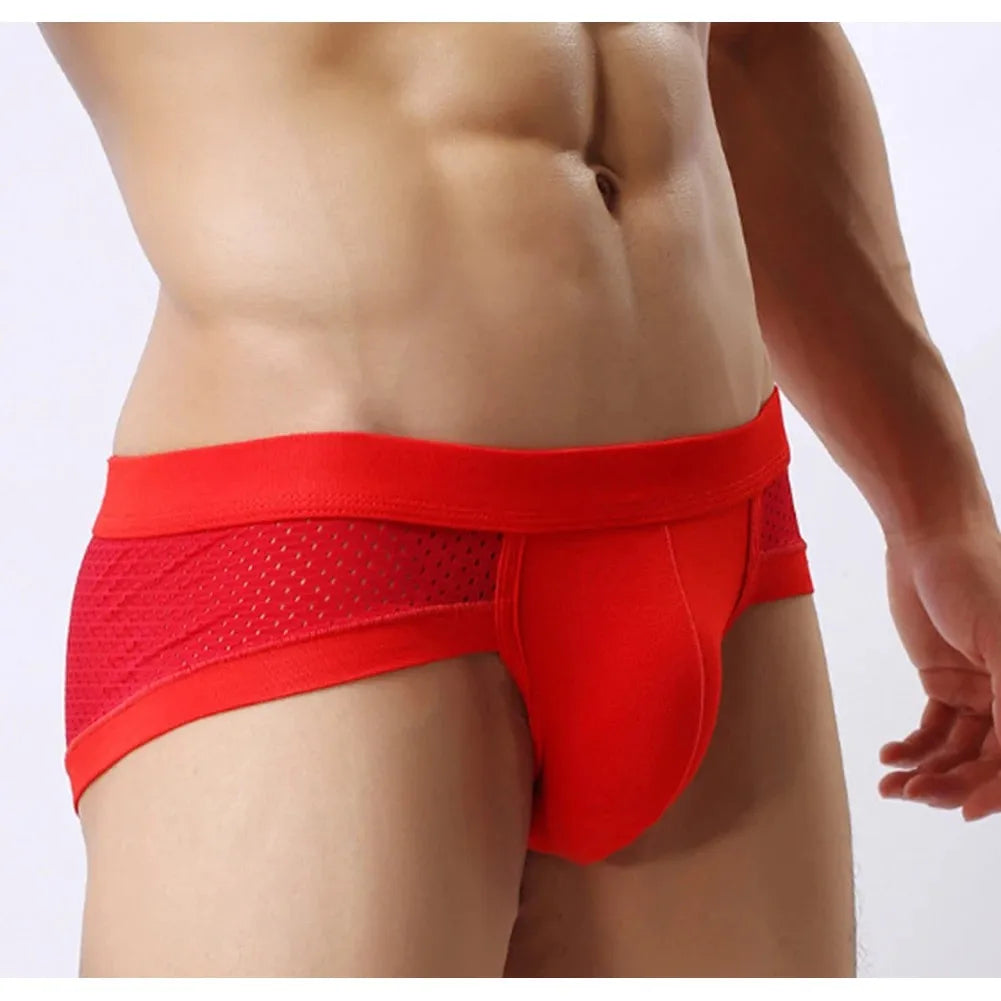 1PC Sexy Men Briefs Underwear Mens Panties Modal Ropa Interior Hombre Slip Male Calzoncillos Breathable U Bulge Pouch Underpants